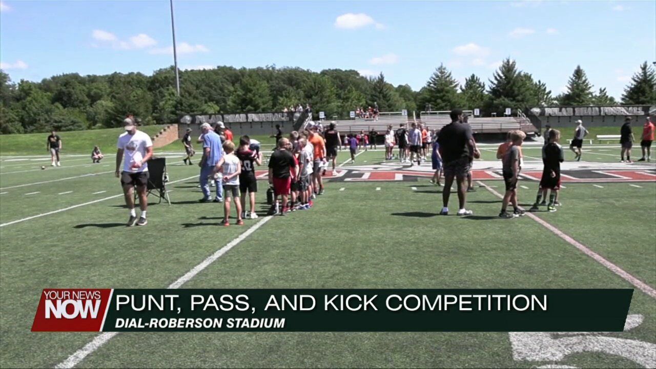 Made in Ada Wilson Football Festival holds Punt, Pass, and Kick competition